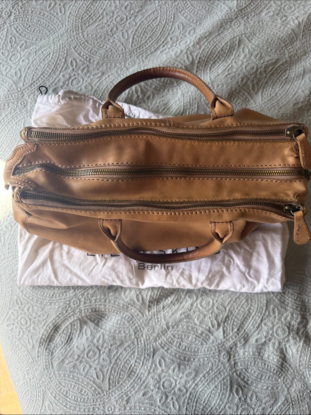 Liebeskind Caramel Brown Leather Handbag - Picture 2 of 9